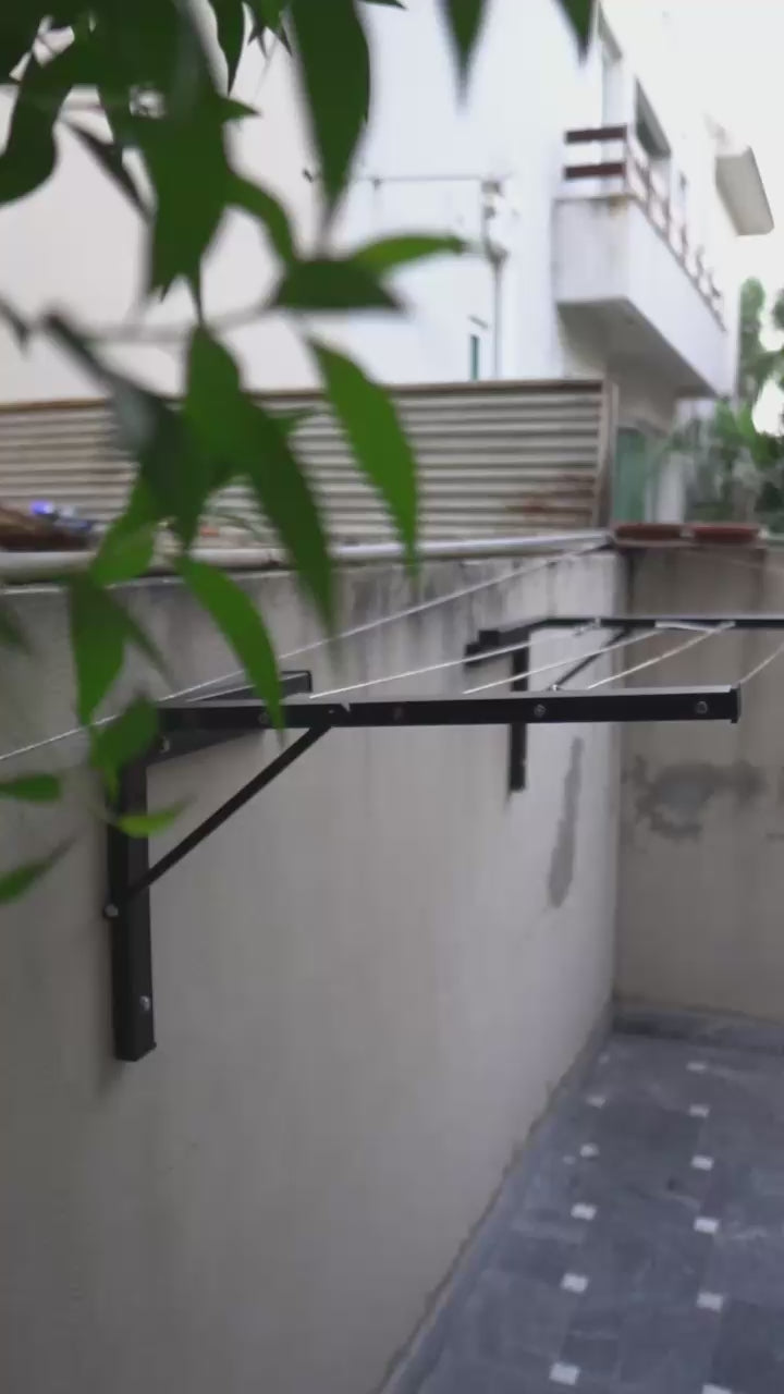 Wall-Mounted Clothes Drying Stand